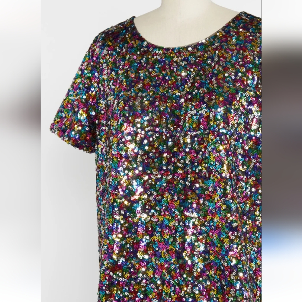 It's Raining Rainbows Sequin Top